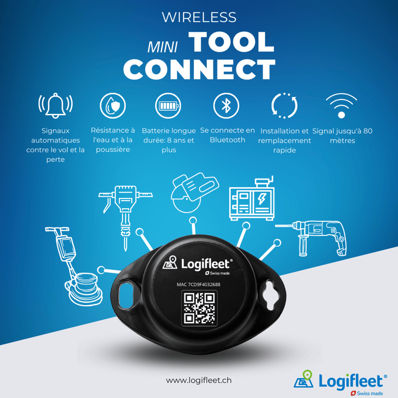 Prévenir le vol, suivre les petits outils et réduire les temps d'arrêt avec Mini Tool Connect